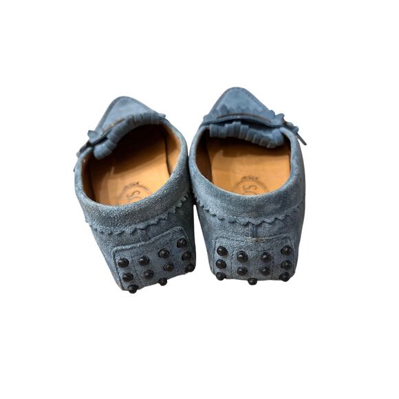 Tod’s Suede Gommino Driving Loafers – Blue – Size 7 – Made in Italy - Picture 6 of 8